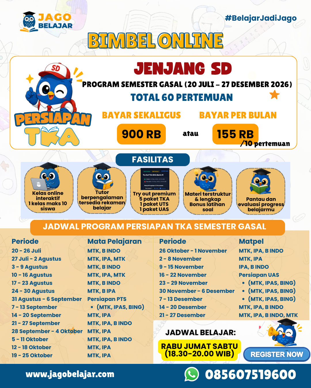 Persiapan TKA SD - Reguler